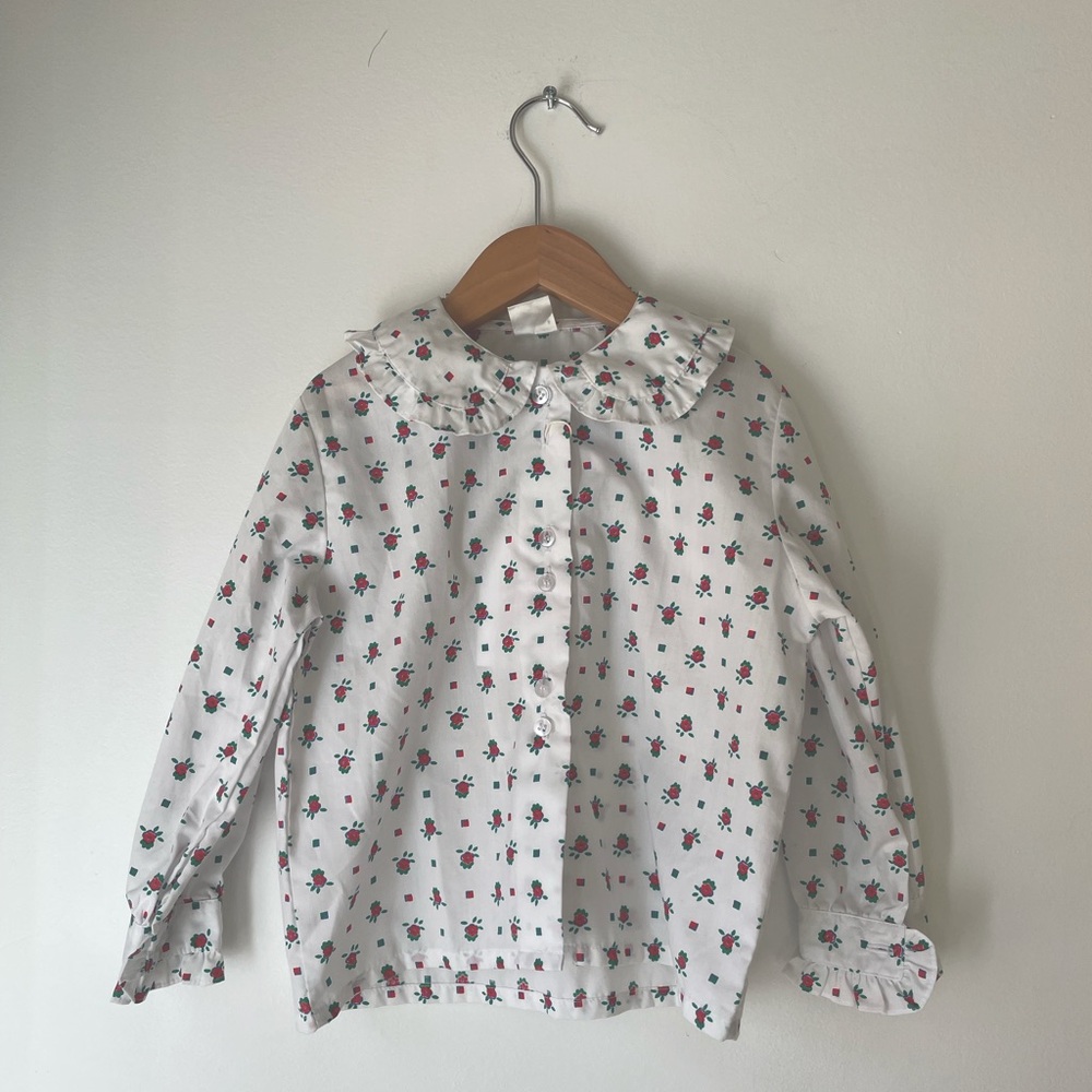 Vintage kids floral blouse